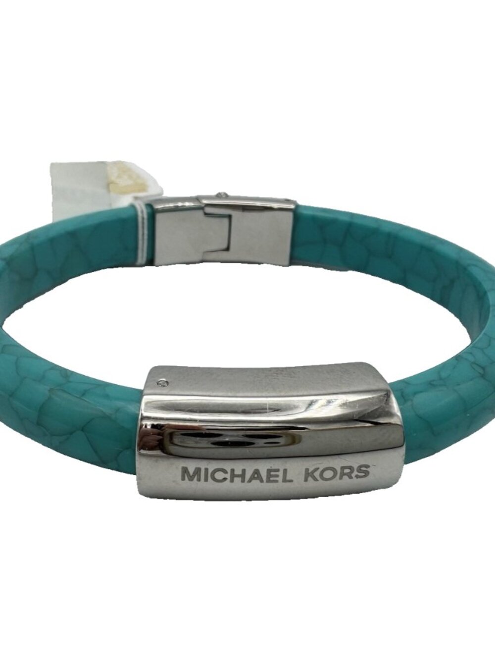 NEW Michael Kors New with Tags Silver-Tone Turquoise Acetate Bracelet